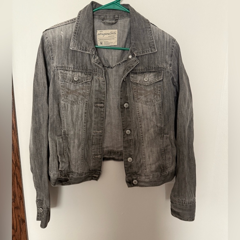 Aeropostale Gray Jean Jacket